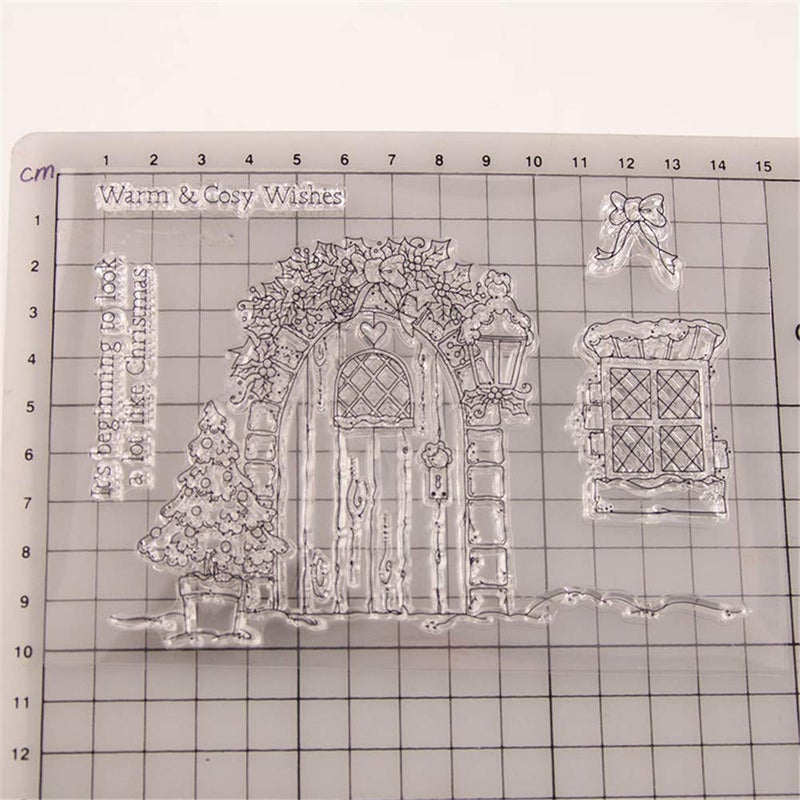 arriettycraft Merry Christmas Christmas House Decors Clear Stamps for Christmas Cards Making Decoration and Scrapbooking Rubber Stamps for Craft - Image 2